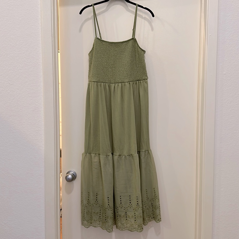 VERO MODA Vmovida Singlet Calf Dress Sage